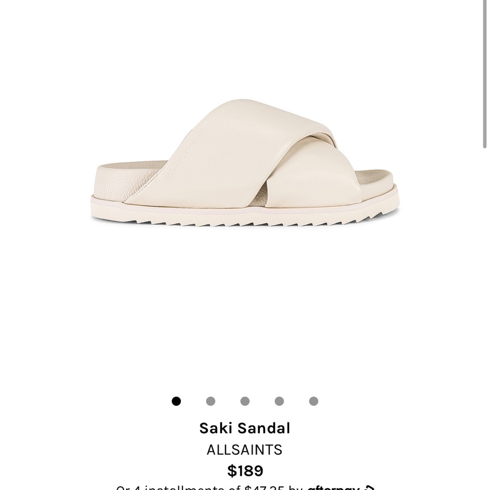 All Saints Cream Saki Sandals
